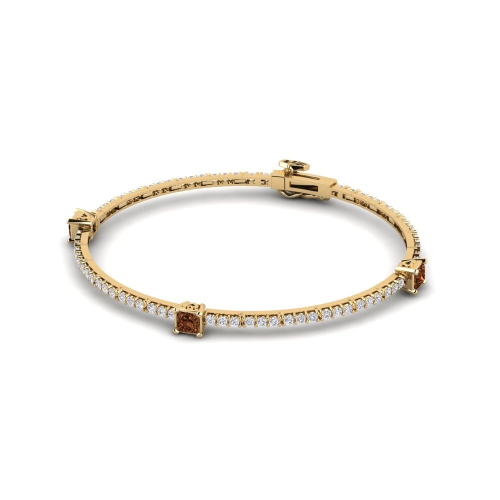 Diamante café Pulsera de Mujer Yumansi