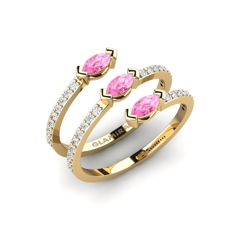 Rosa Saphir Ring Zeylira