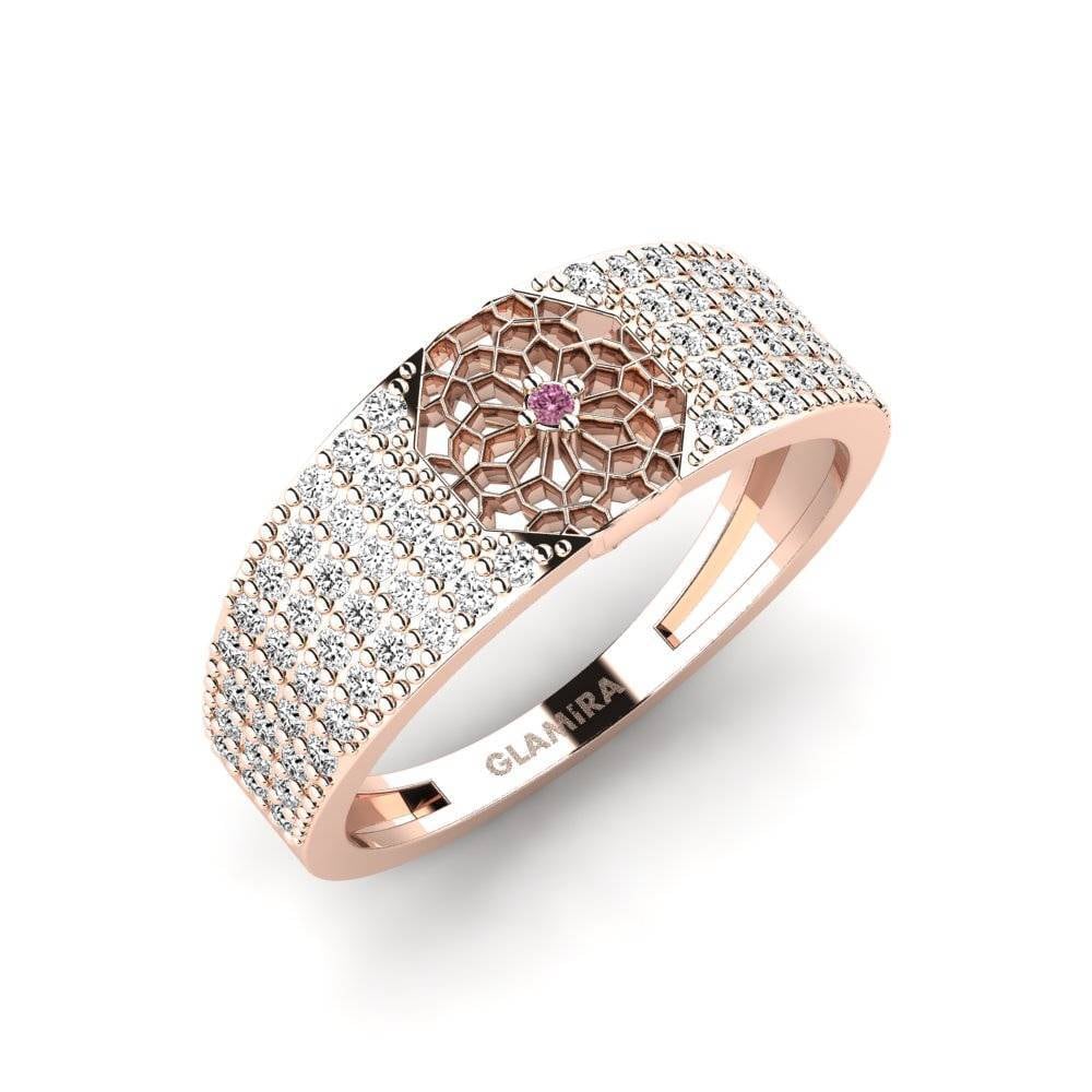 14ct Rose Gold Rhodolite Garnet Ring Adatara