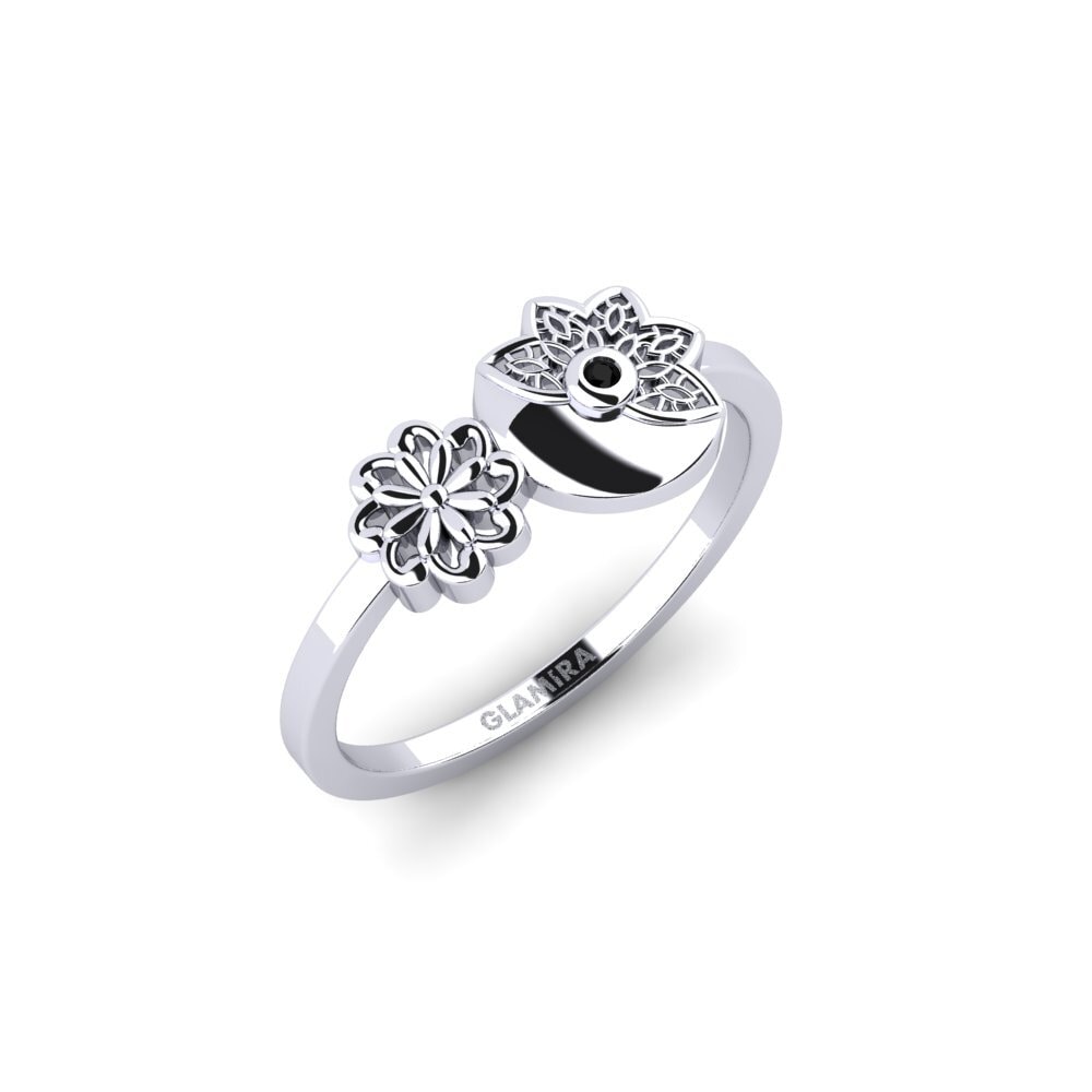14ct White Gold Black Onyx Ring Artillerigatan