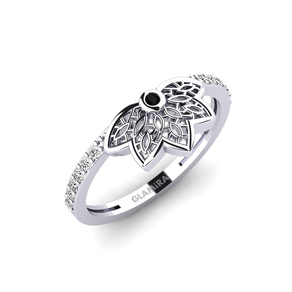 14ct White Gold Black Onyx Ring Atlasgatan