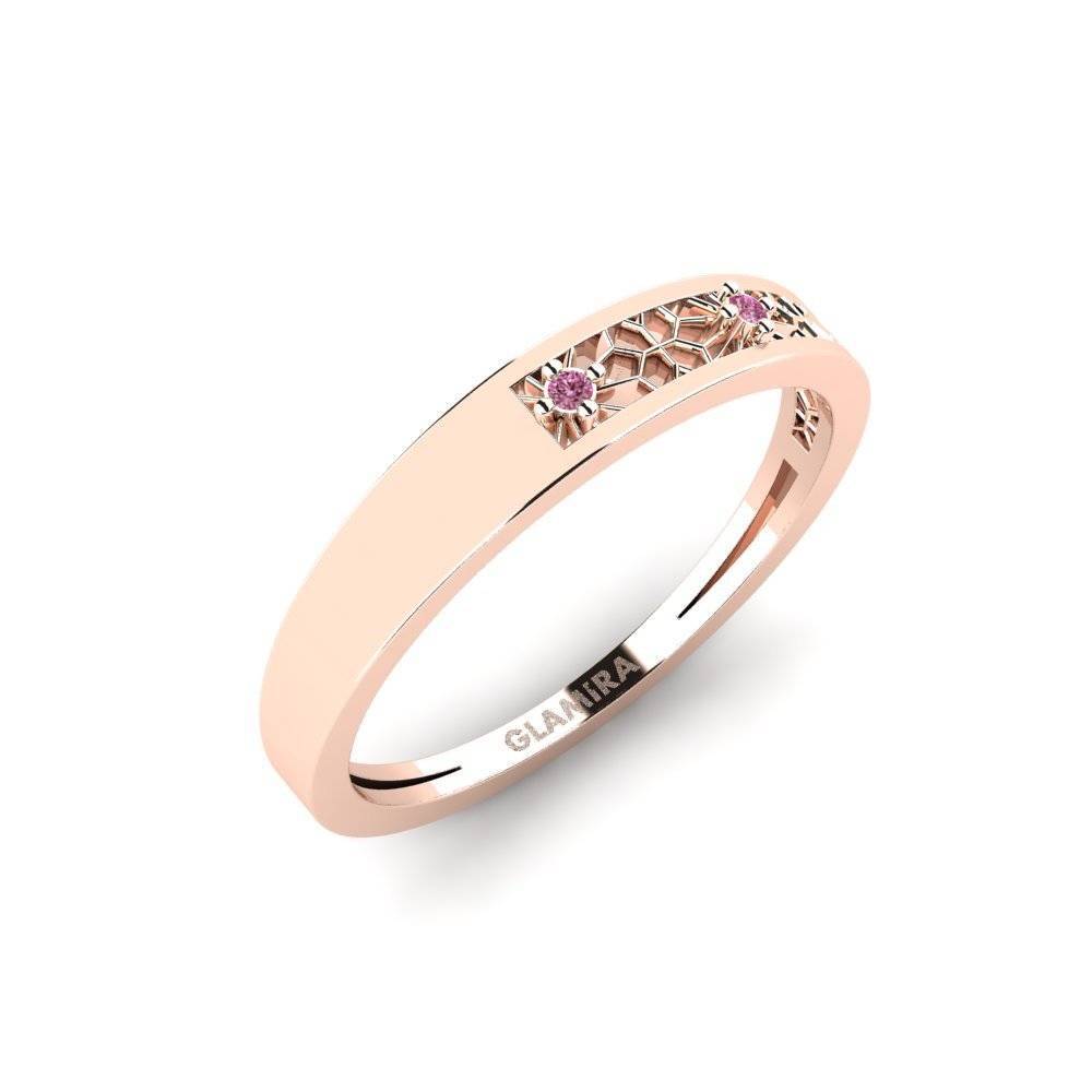 14ct Rose Gold Rhodolite Garnet Ring Azumaya