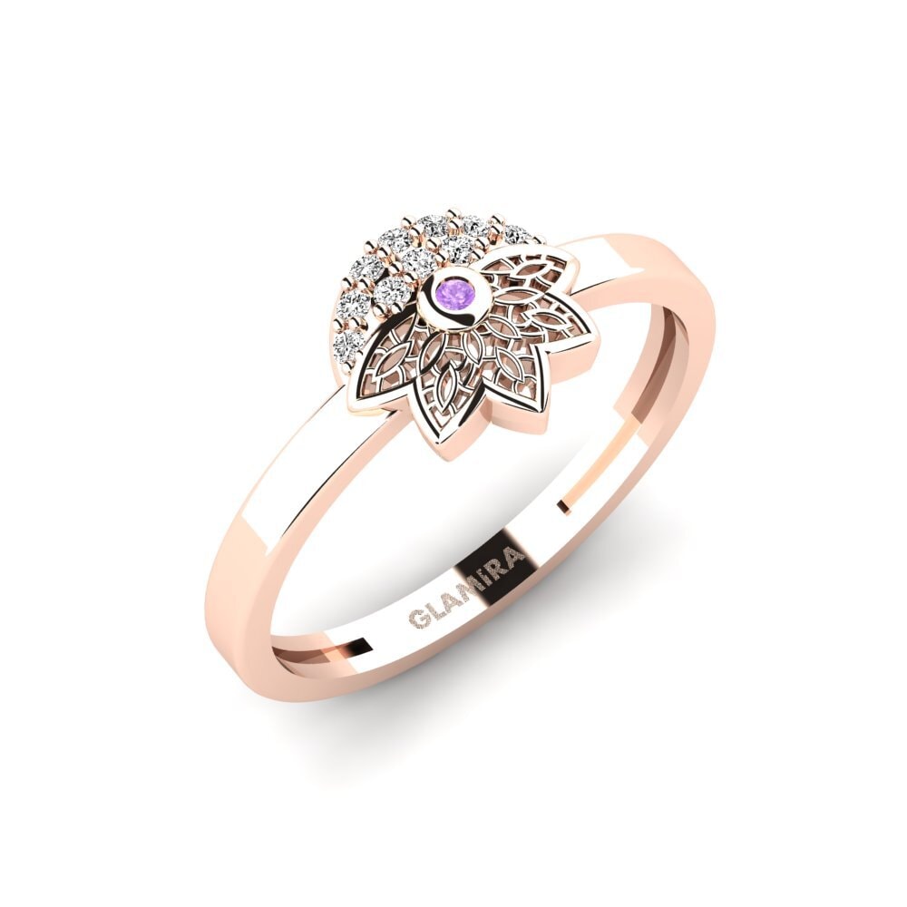 14ct Rose Gold Amethyst Ring Barnhusgatan
