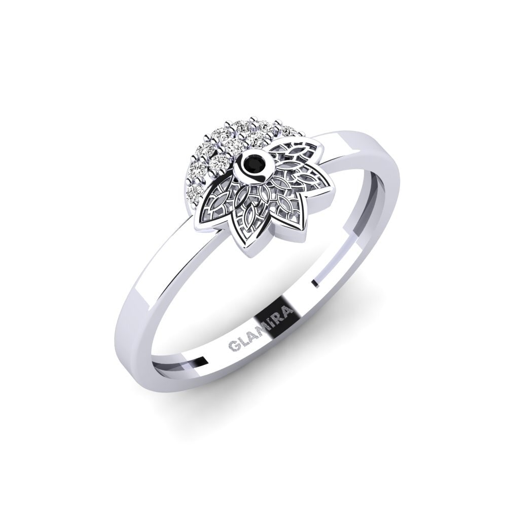 14ct White Gold Black Onyx Ring Barnhusgatan