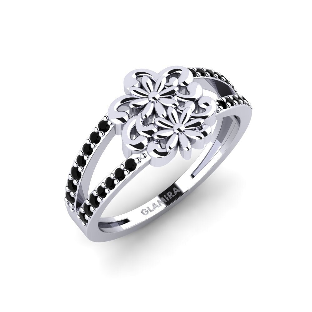 14ct White Gold Black Onyx Ring Bastugatan