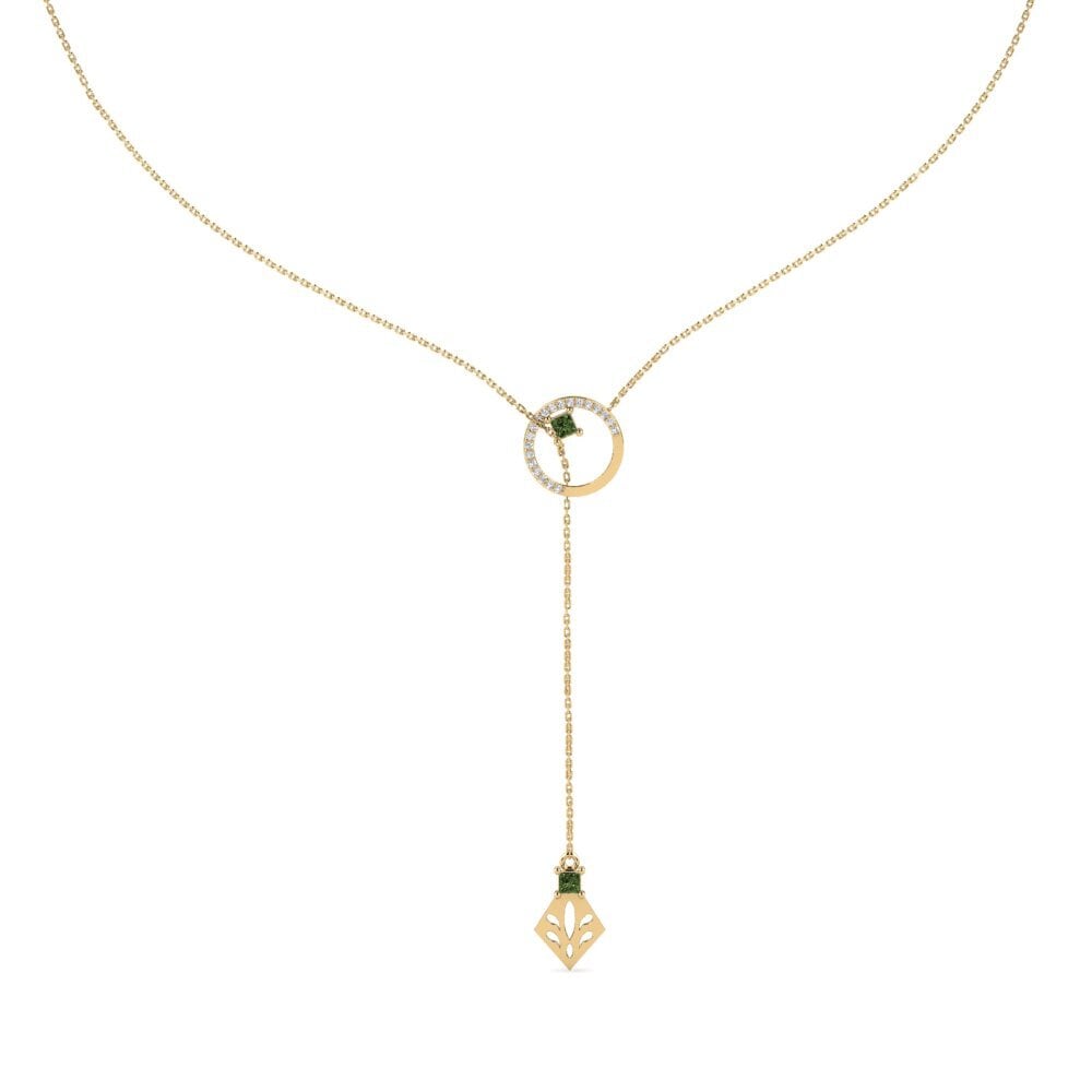 Zafiro Verde Collar de Mujer Jeden