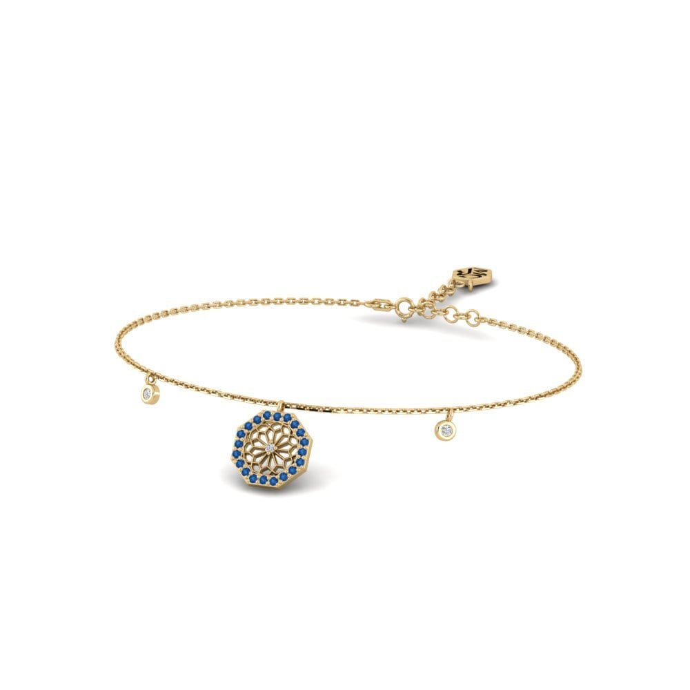 Dark Blue Zirconia Women's Bracelet Kinmokusei
