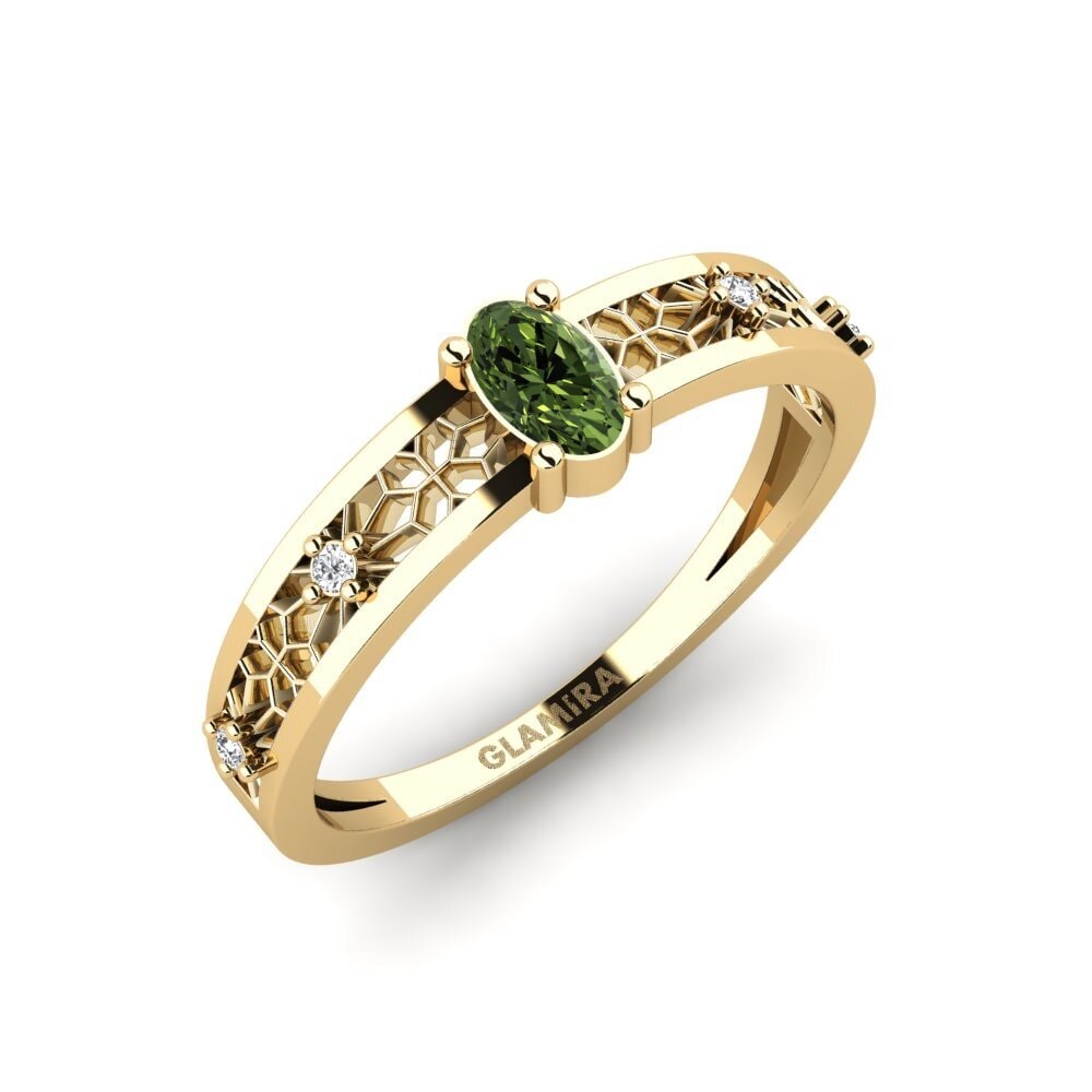 Zafiro Verde Anillo Kumotori