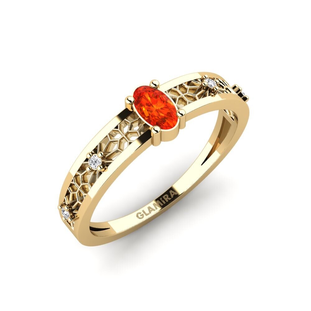 Orange Sapphire Ring Kumotori