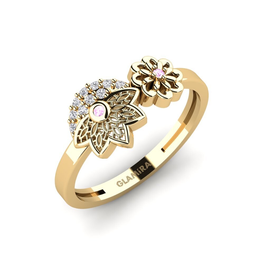 Zafiro Rosado Anillo Kornham