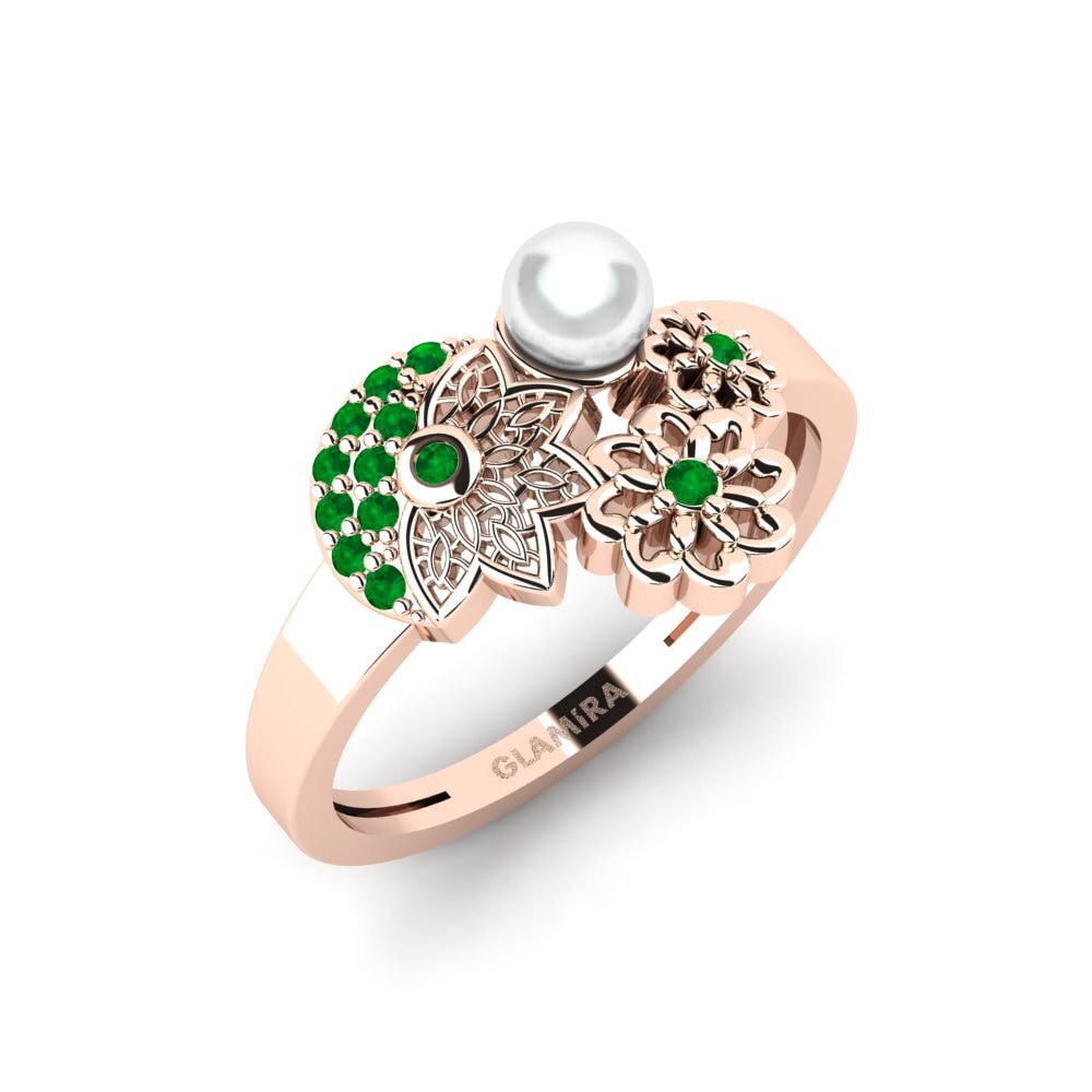 Rotgold 375 Smaragd Ring Kungsgatan