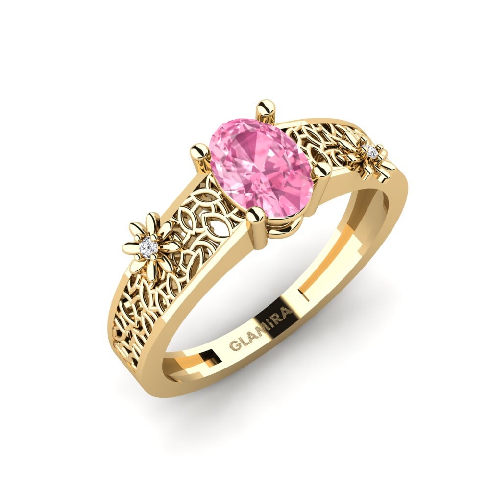 Zafiro Rosado Anillo Langholms