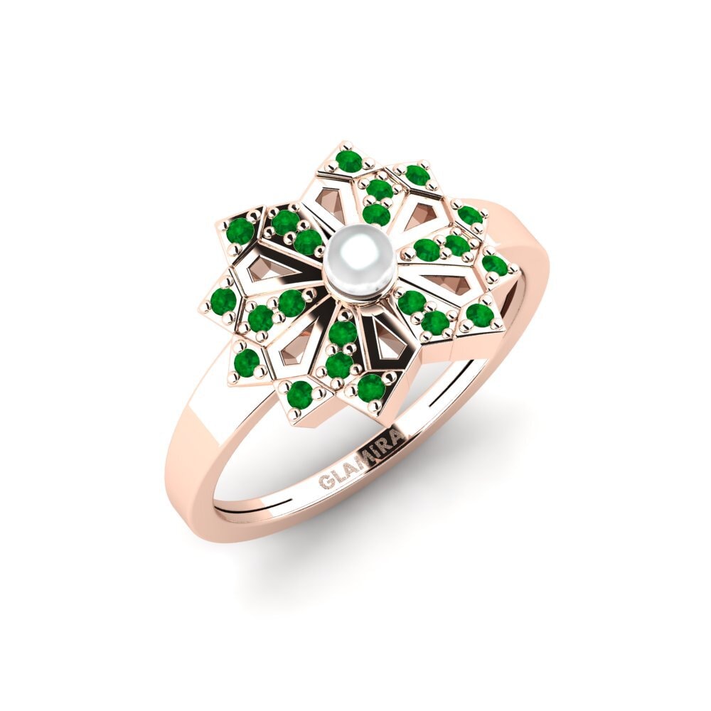 Rotgold 375 Smaragd Ring Poroshiri