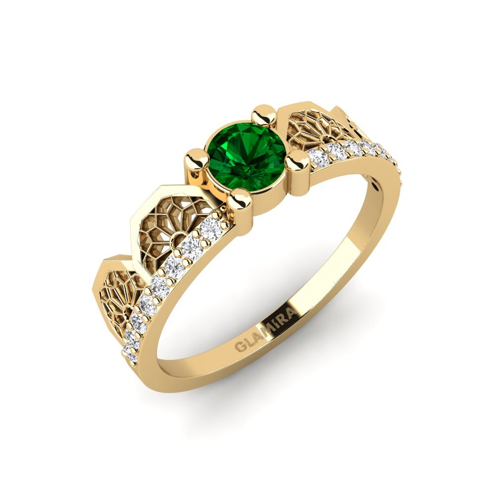 Grüner Zirkonia Ring Ritsurin