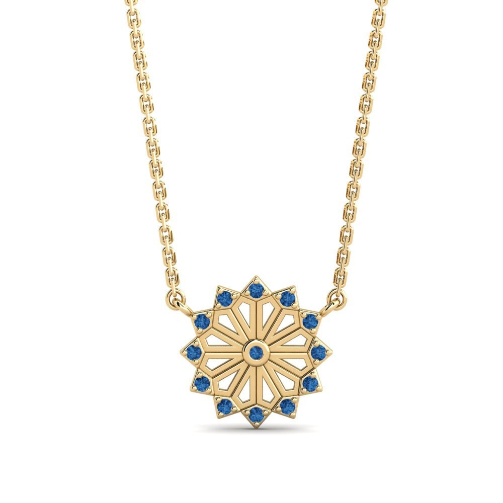 Dark Blue Zirconia Women's Necklace Rugiada