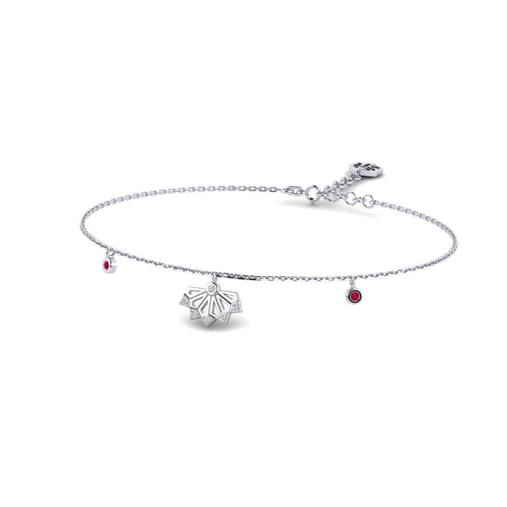 Paladio Rubí Pulsera de Mujer Shiraume