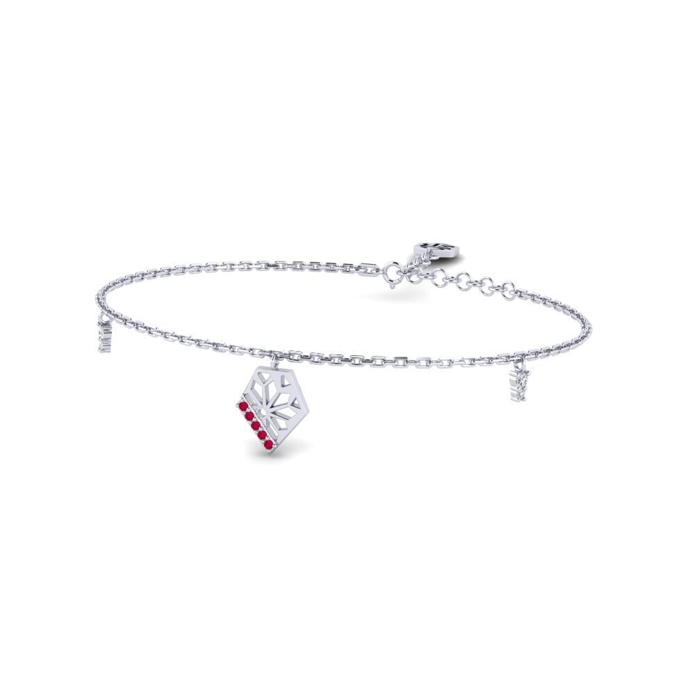 Paladio Rubí Pulsera de Mujer Tisaini