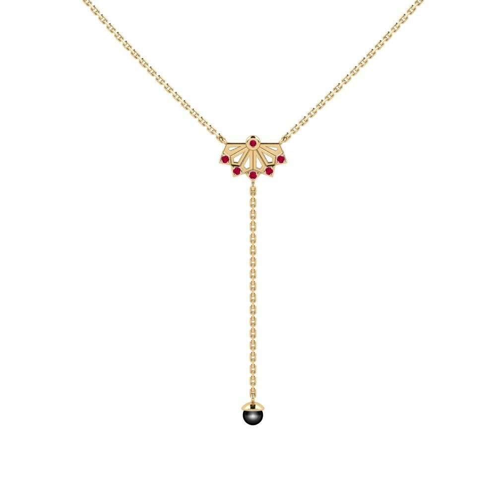 Ruby Women's Necklace Tsurumi