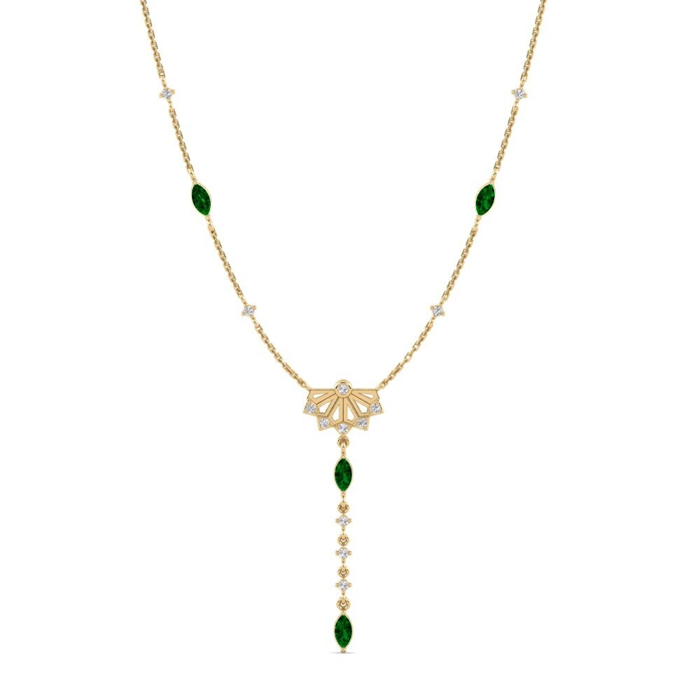 Zircônia Verde Colares Feminino Cillie