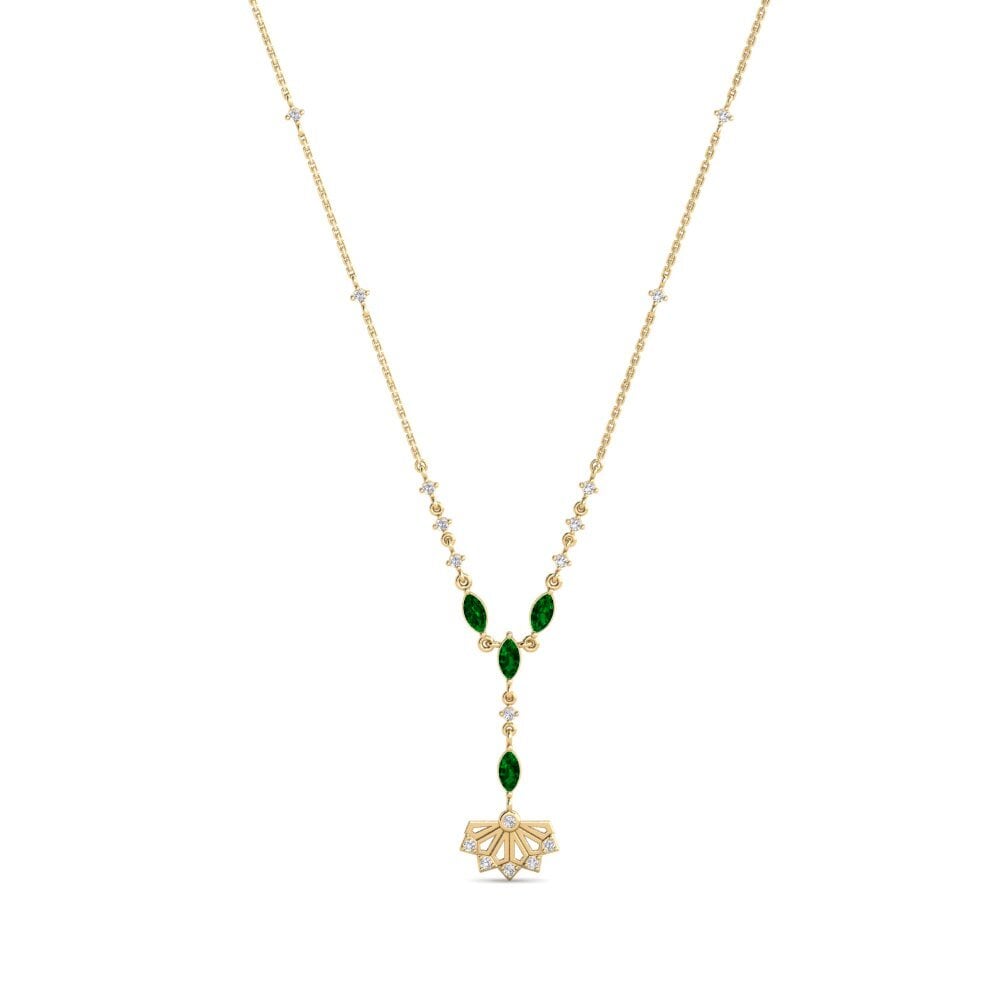 Green Zirconia Women's Necklace Iseo