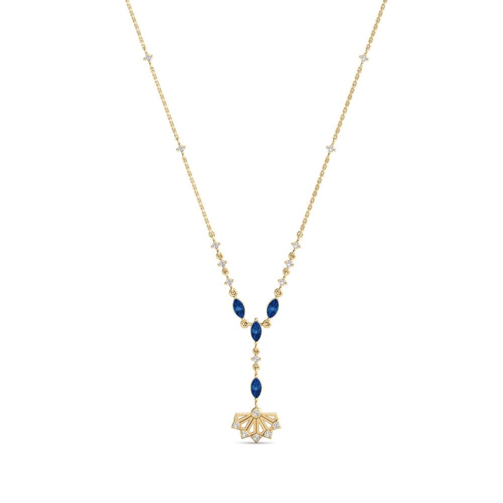 Dark Blue Zirconia Women's Necklace Iseo