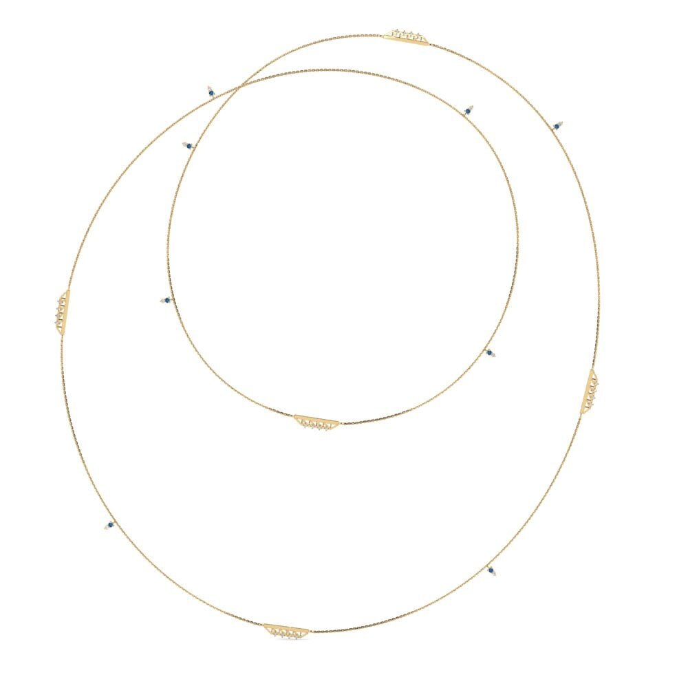 Dark Blue Zirconia Women's Necklace Jaber