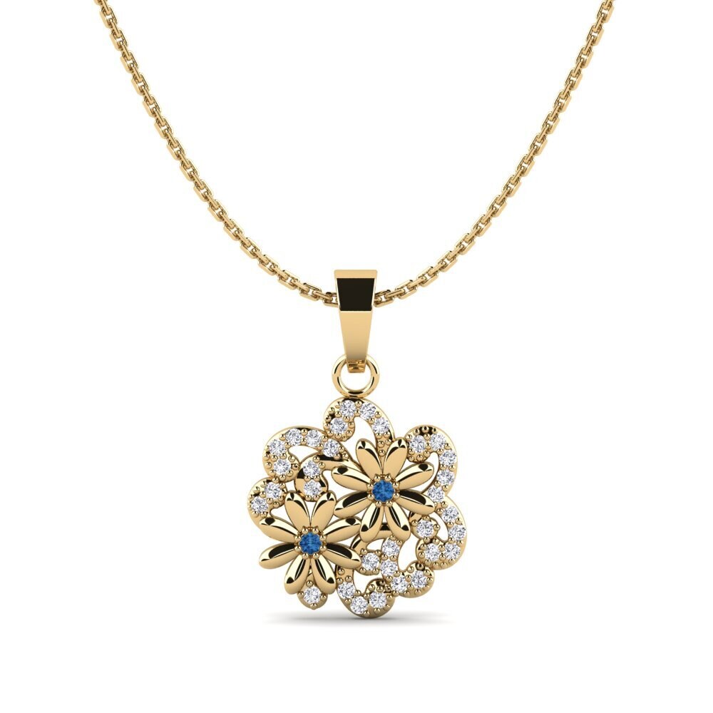 Dark Blue Zirconia Women's Pendant Mynttorget