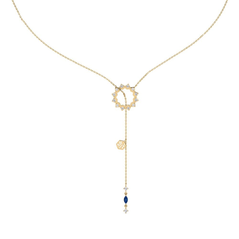 Dark Blue Zirconia Women's Necklace Ortles