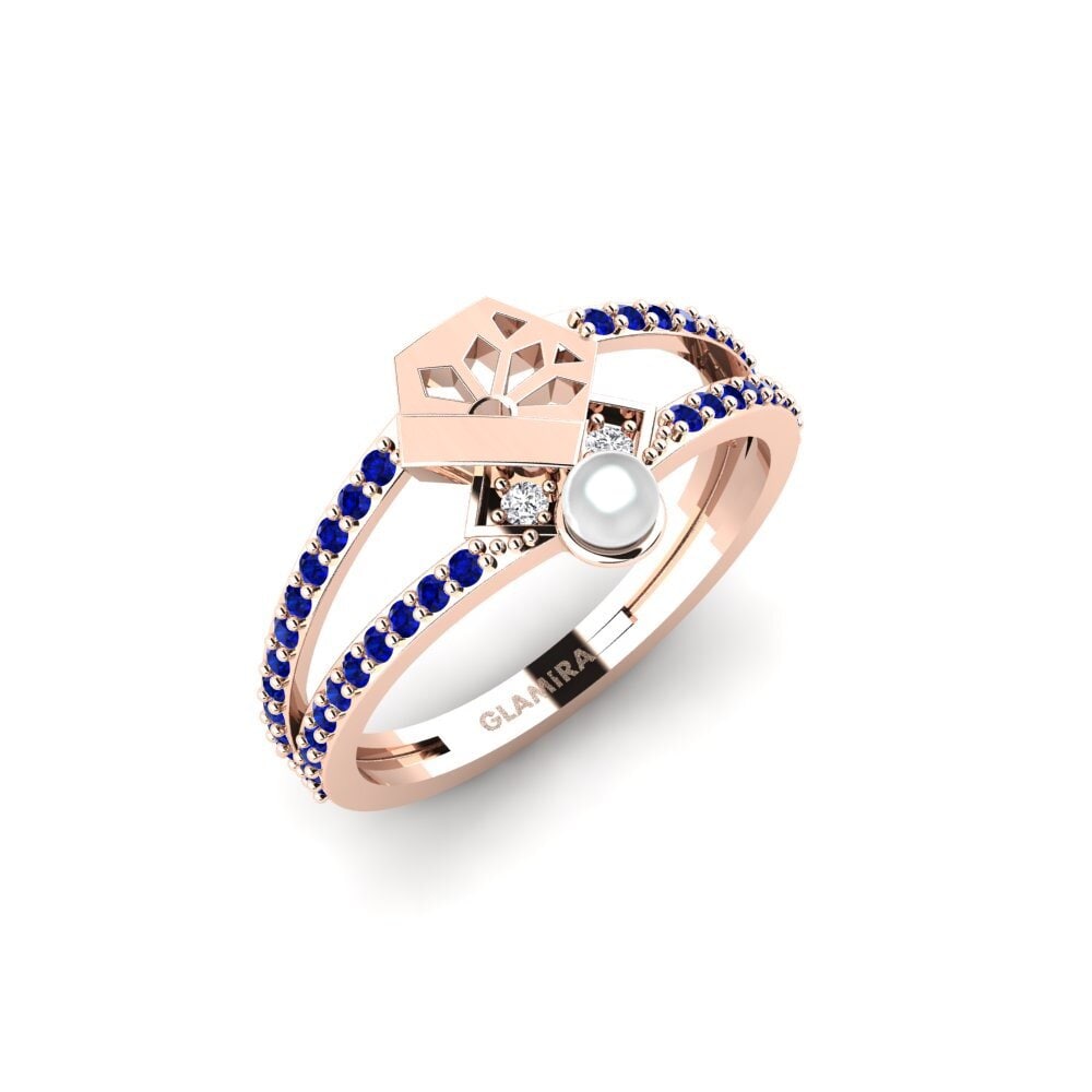 Rotgold 750 Saphir Ring Putol