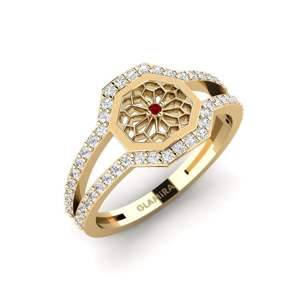 Circonita Roja Anillo Tottori