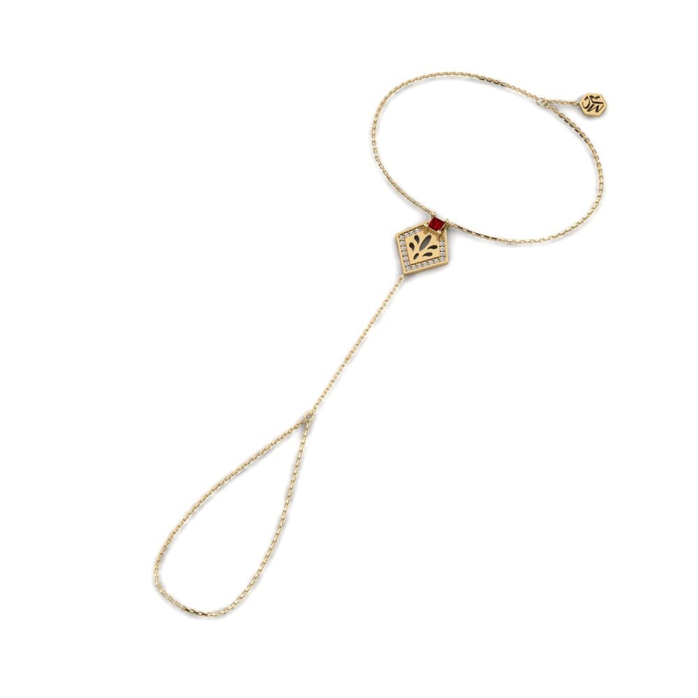 Zircônia Vermelha Pulseira Feminino Vakker