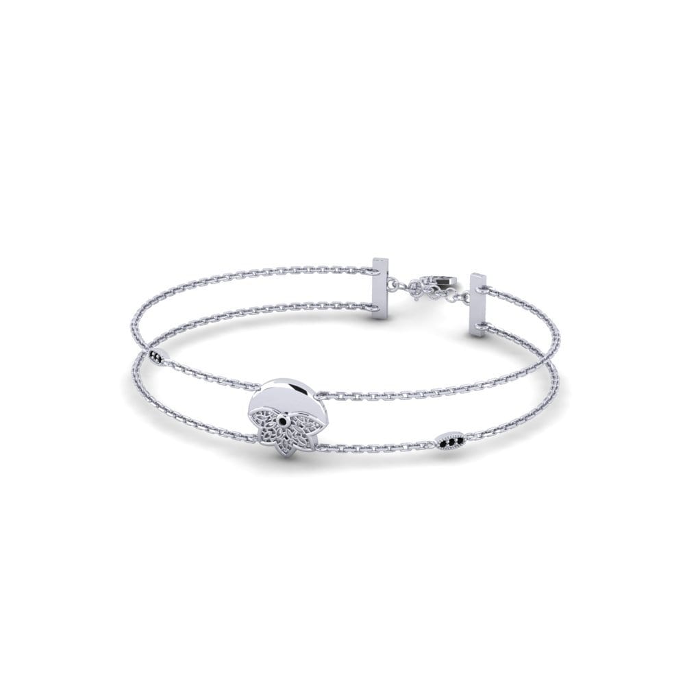 Paladio Ónix Negro Pulsera de Mujer Vartavagen