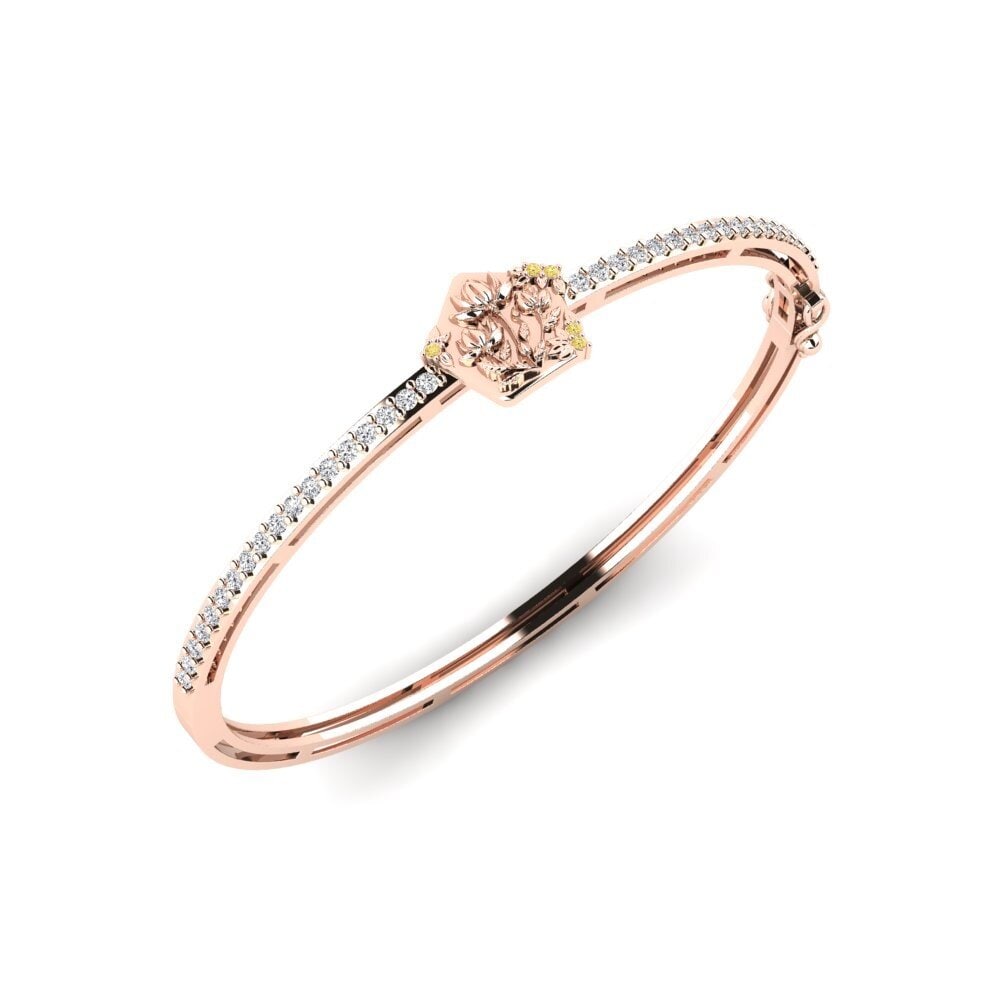 Vàng Hồng 14K Kim Cương Vàng Vòng tay nữ Adumbration