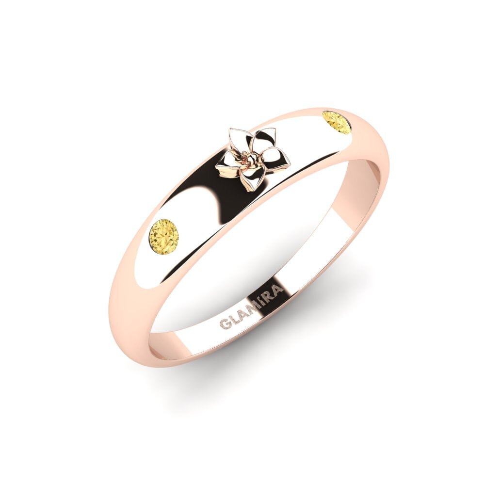 Vàng Hồng 14K Kim Cương Vàng Nhẫn Alouenne