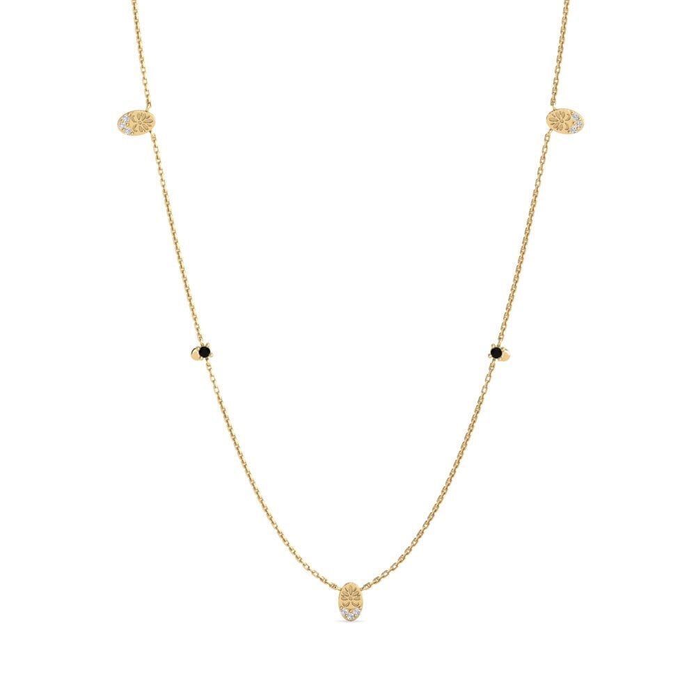 Black Sapphire Women's Necklace Amadede