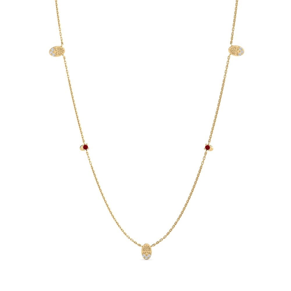 Zircônia Vermelha Colares Feminino Amadede