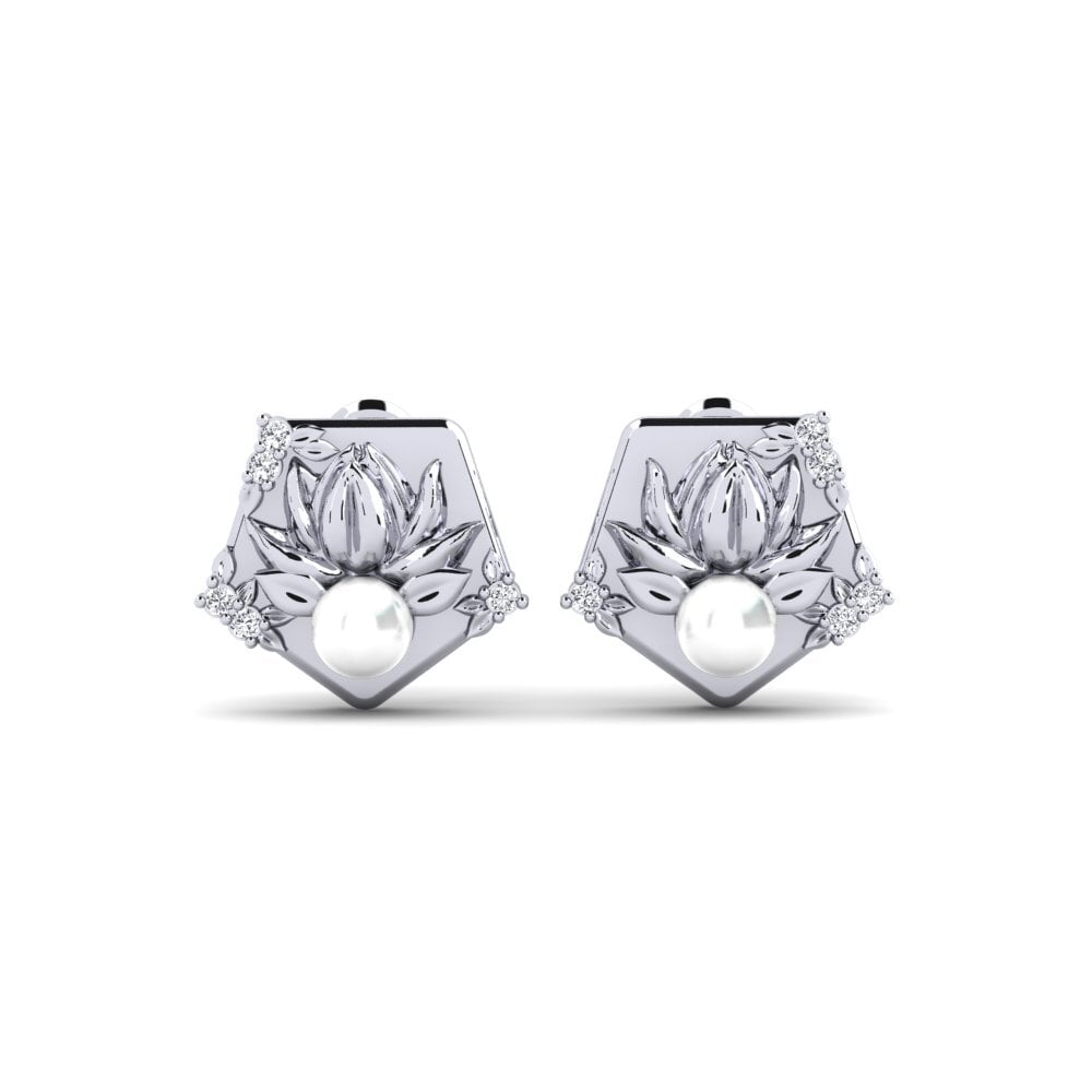 White Silver Women's Earring Arrebato