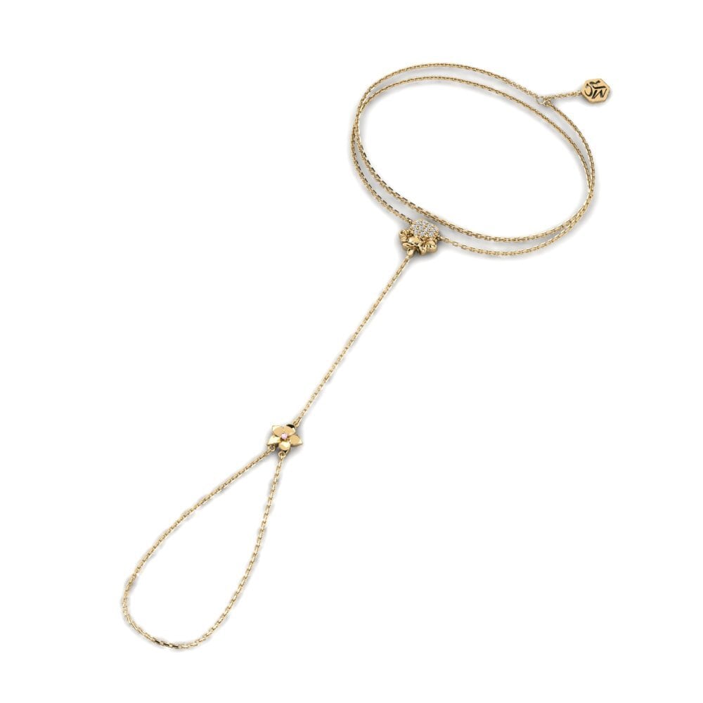 Zafiro Rosado Pulsera de dedo Avenoir