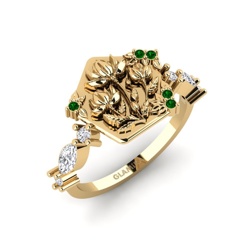 Zircone Vert Bague Baixorelevo