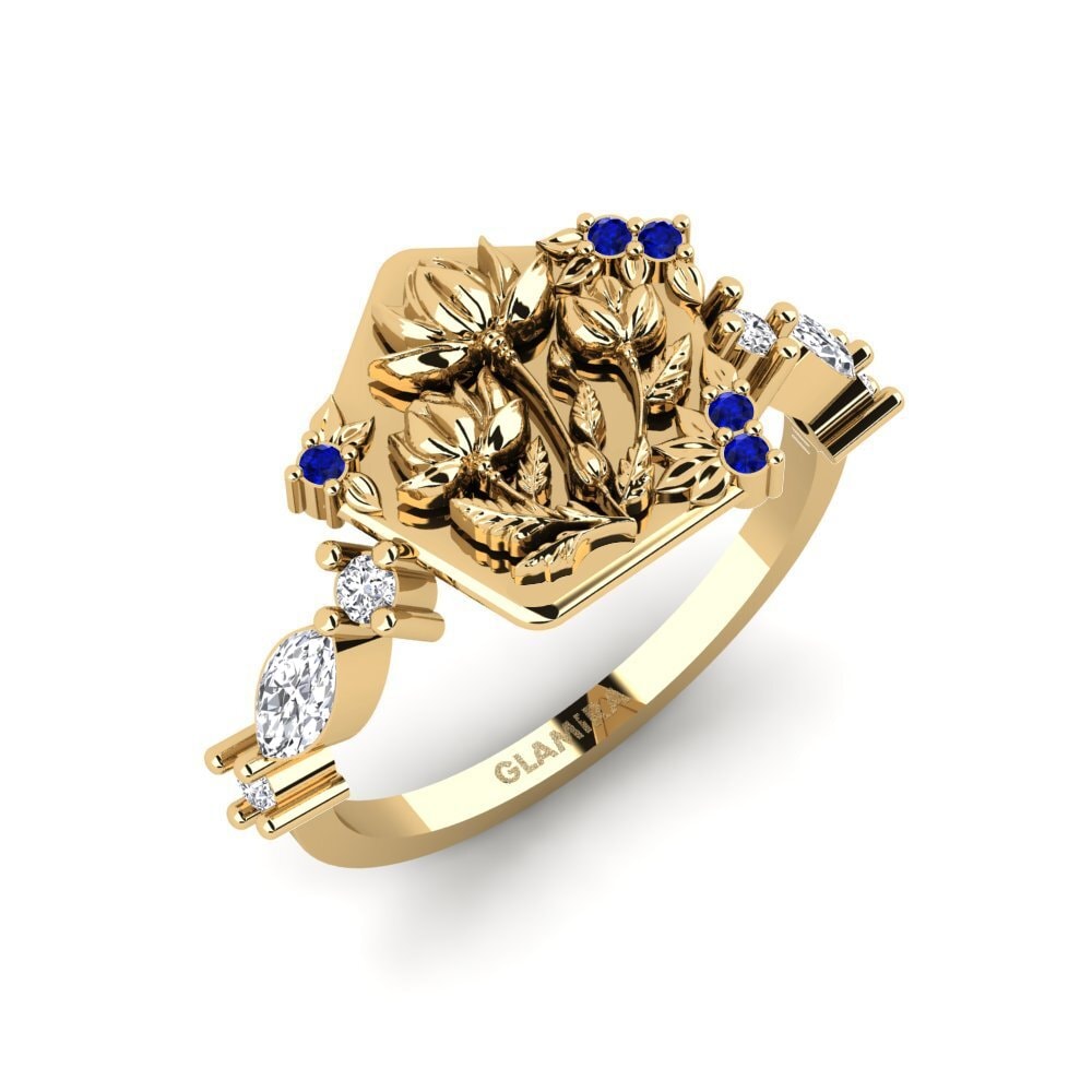 Sapphire Ring Baixorelevo