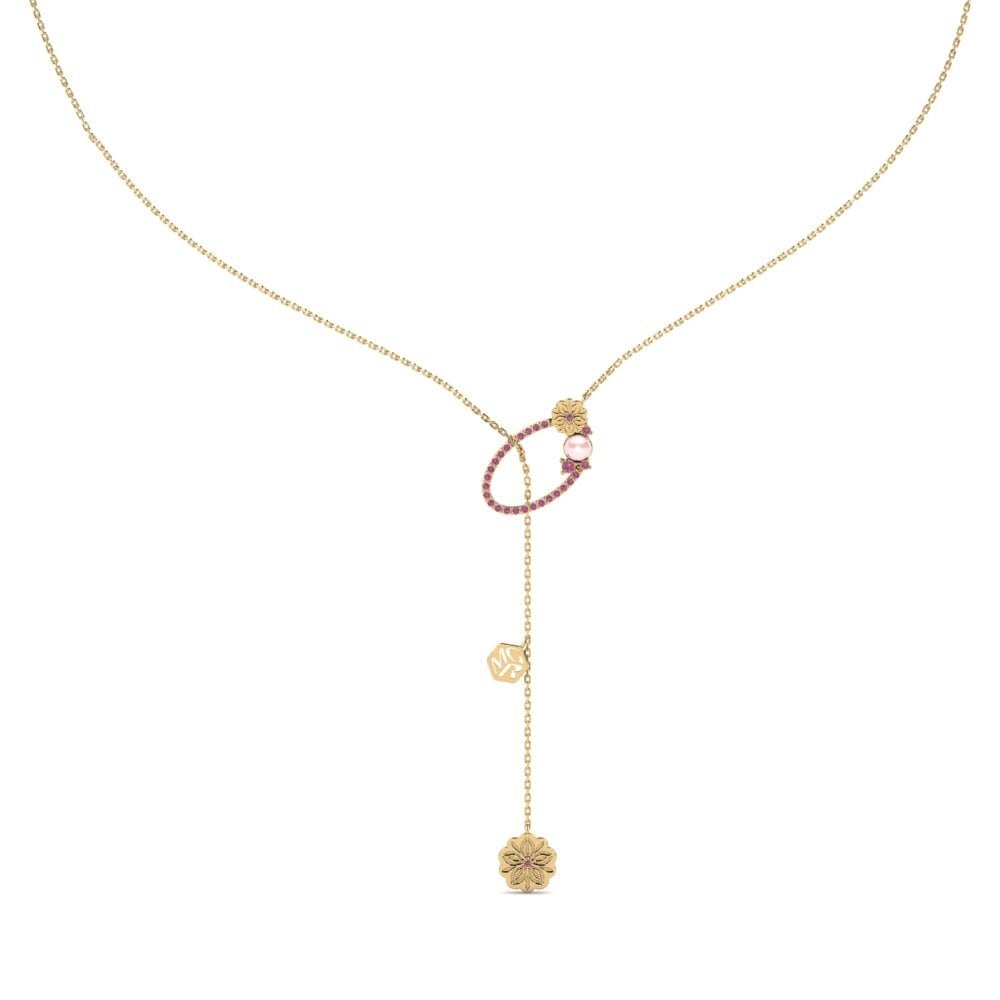 Đá Rhodolite Dây chuyền nữ Bunyi