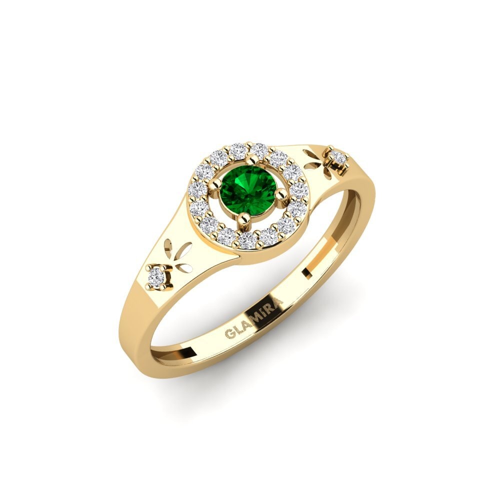 Zircone Vert Bague Cwako