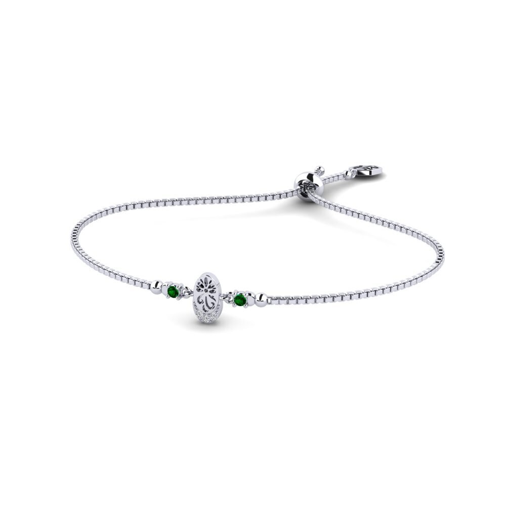 Paladio Circonita Verde Pulsera de Mujer Dakalo