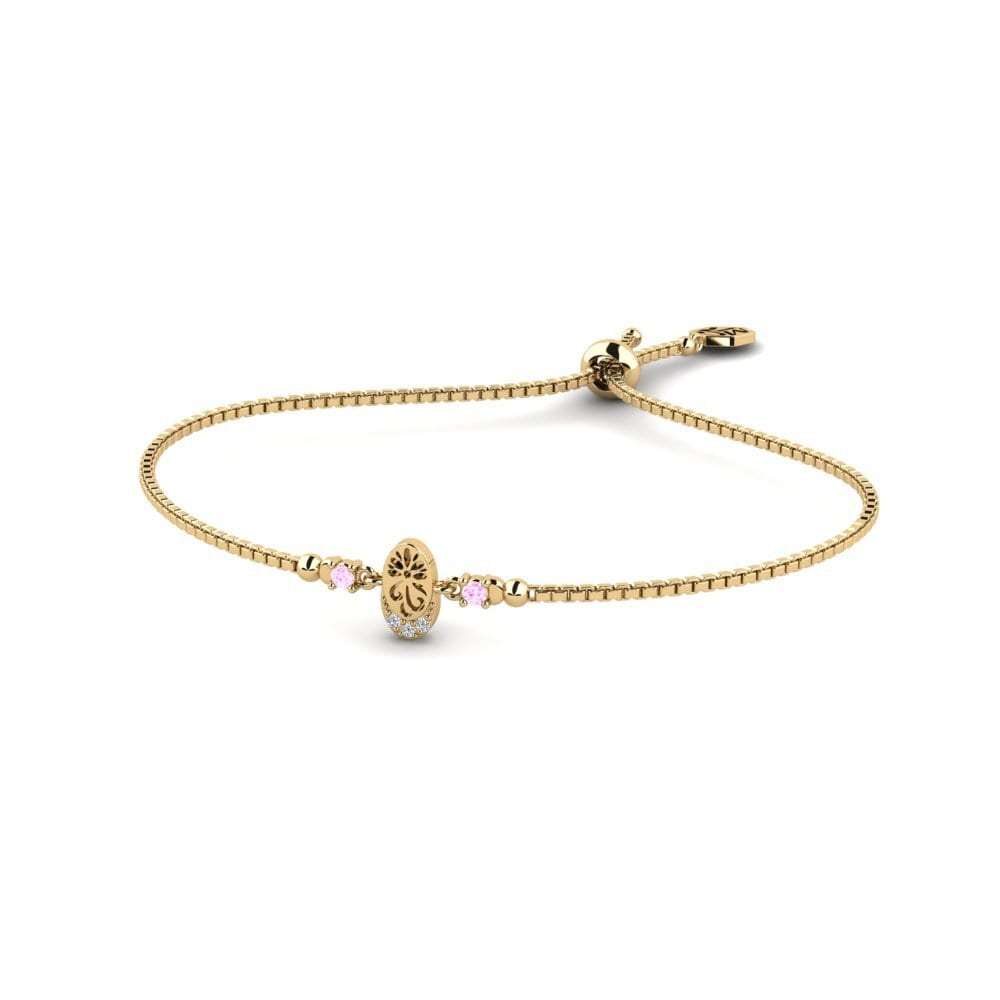 Zafiro Rosado Pulsera de Mujer Dakalo