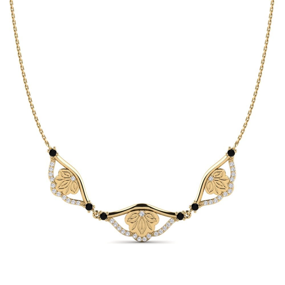 Black Sapphire Women's Necklace Echwayitile