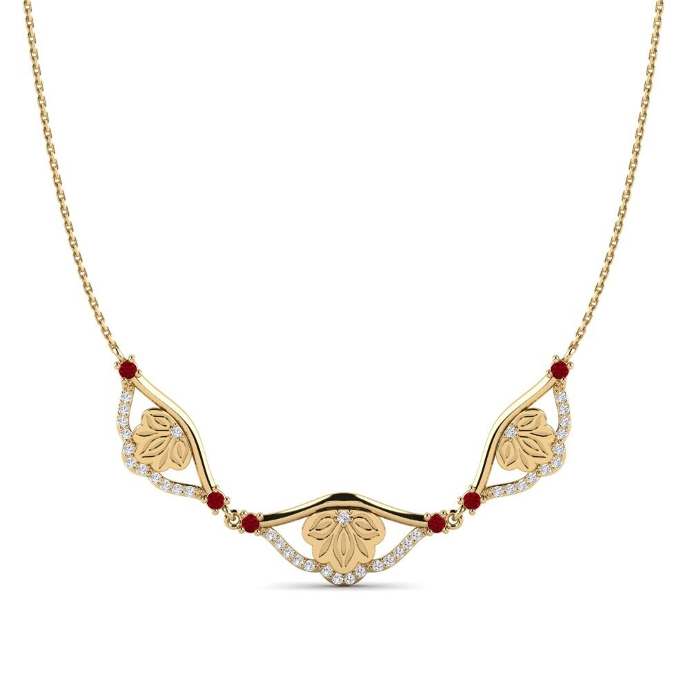 Circonita Roja Collar de Mujer Echwayitile