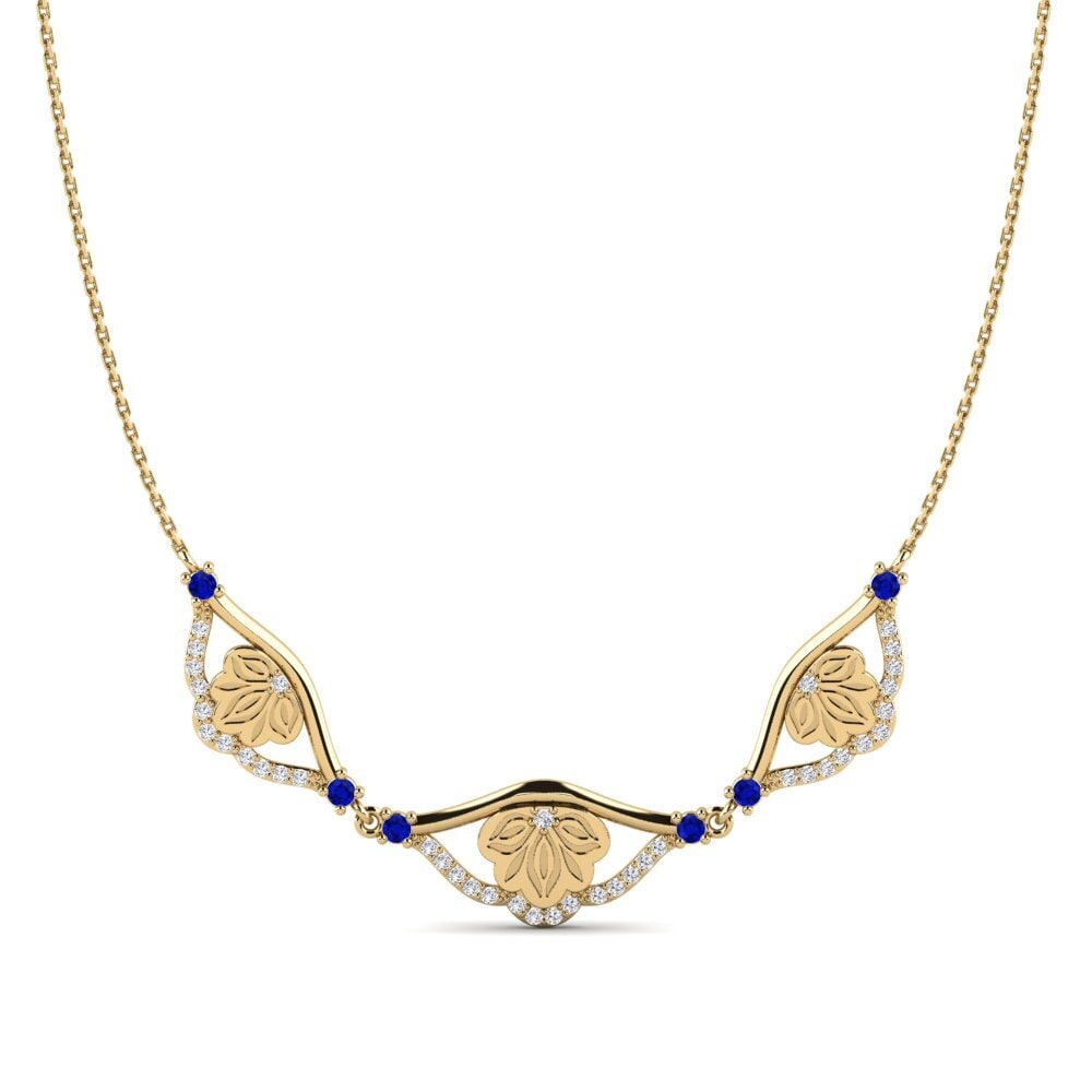 Zafiro Collar de Mujer Echwayitile