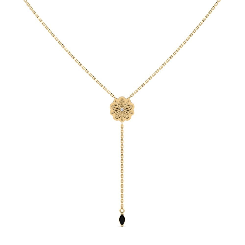 Black Sapphire Women's Necklace Erangi