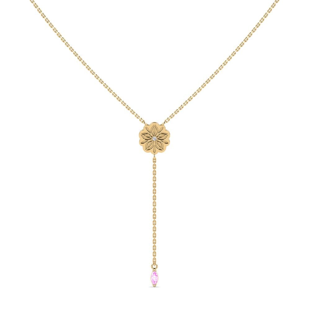 Pink Sapphire Women's Necklace Erangi
