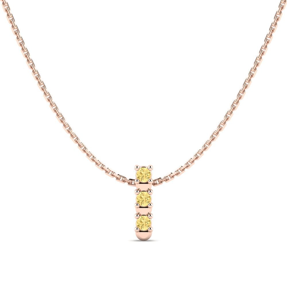 Vàng Hồng 14K Kim Cương Vàng Mặt dây chuyền nữ Flowaz